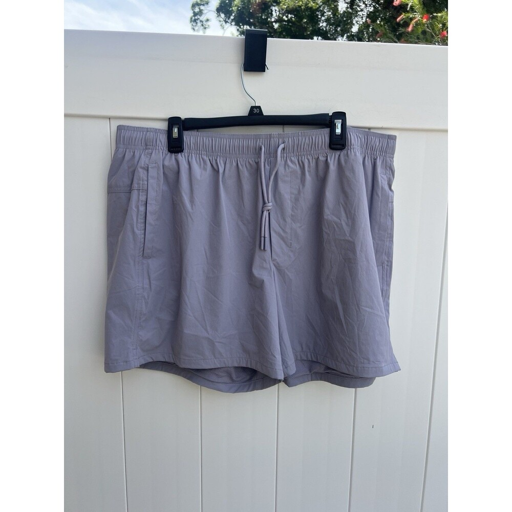 Men's XXL 2XL VRST 5" Inseam Nylon Everyday Shorts Purple Stone New NWT